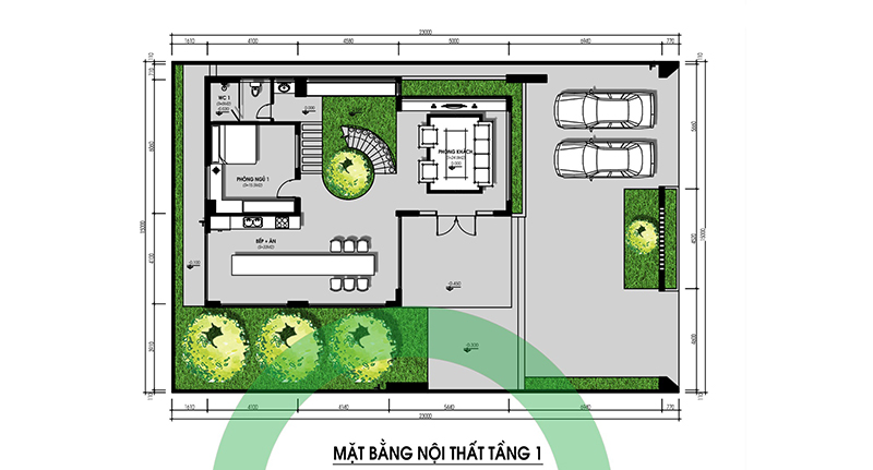 Biệt thự 3 tầng 