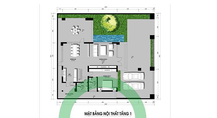 Biệt thự 3 tầng hiện đại