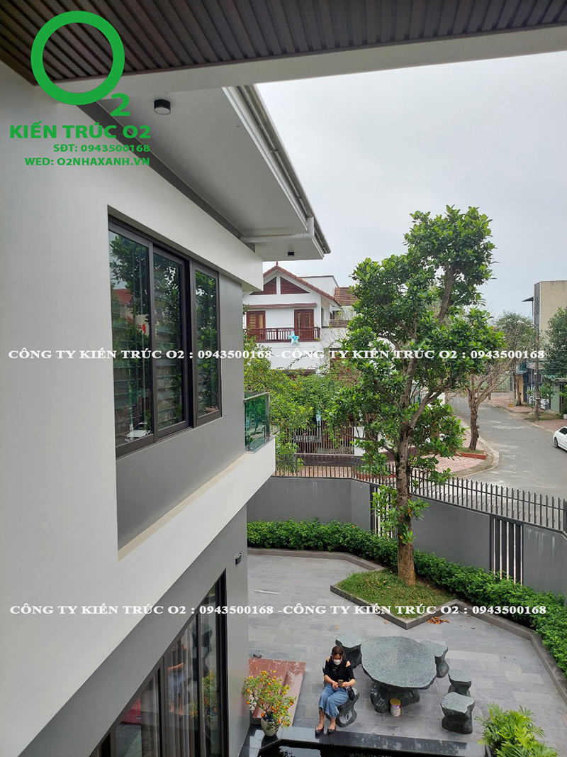 Biệt thự xanh 3 tầng