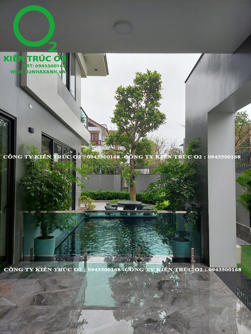 Biệt thự xanh 3 tầng