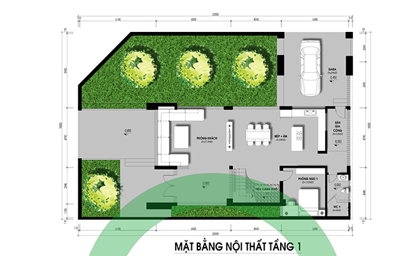 Mẫu biệt thự 3 tầng Hà Tĩnh 