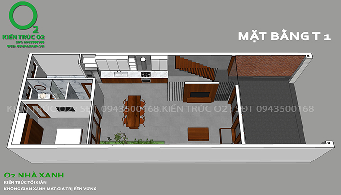 Mẫu thiết kế nhà phố 3 tầng