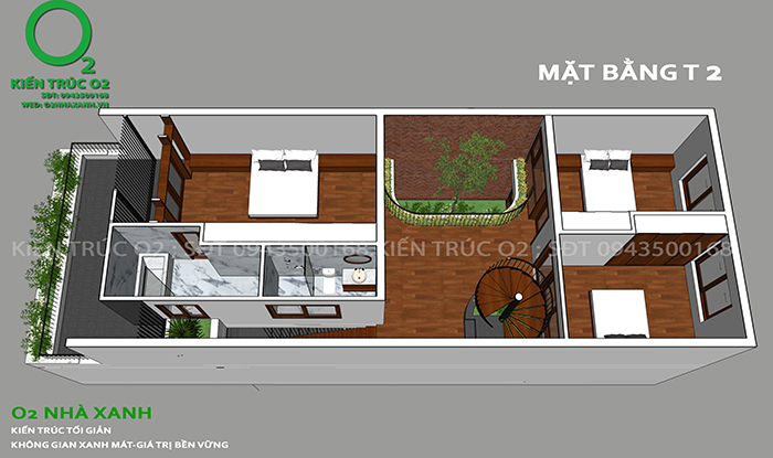 Mẫu thiết kế nhà phố 3 tầng
