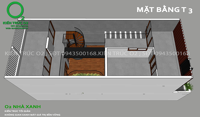 Mẫu thiết kế nhà phố 3 tầng