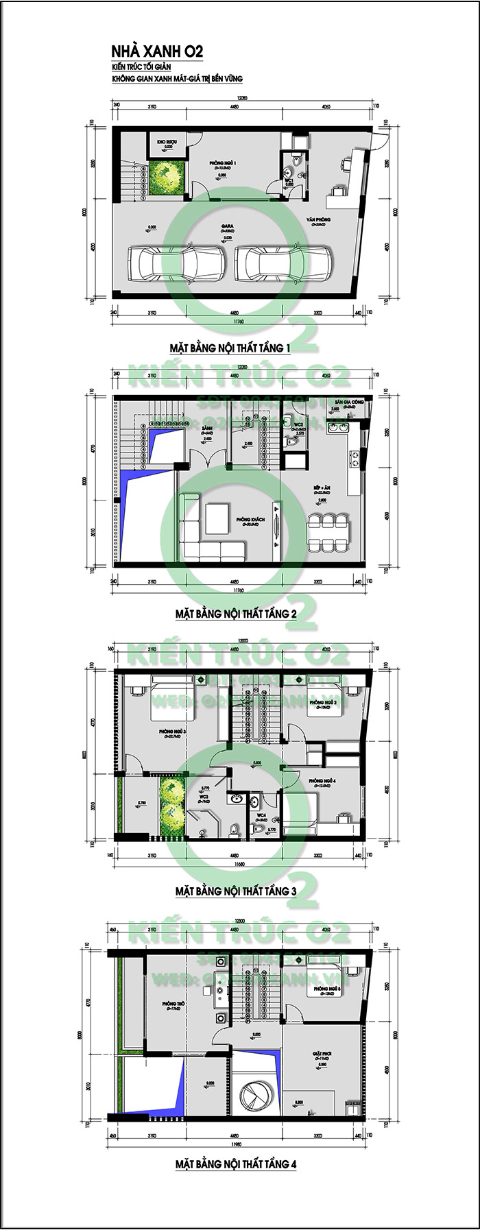 Thiế kế kiến trúc hiện đại, tối giản