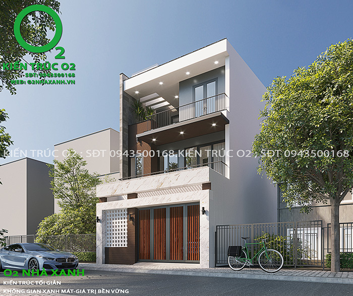 Kiến trúc nhà phố 3 tầng