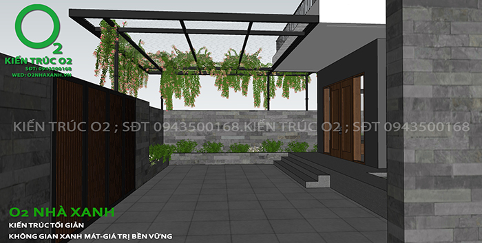 Nhà biệt thự 2 tầng 3 phòng ngủ