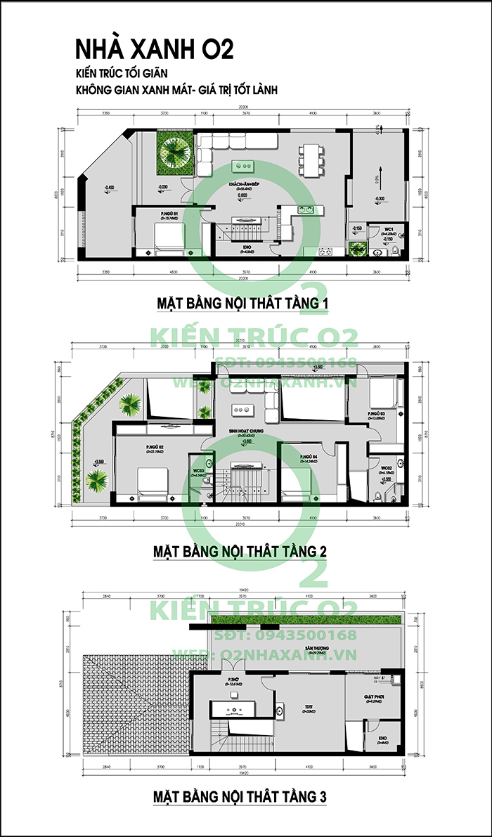 Nhà phố 2 mặt tiền ở Hà Tĩnh