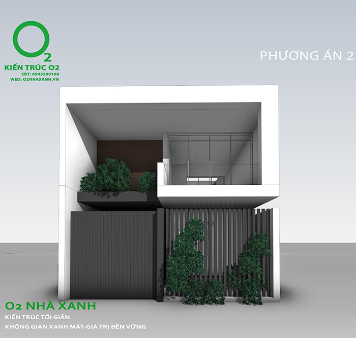 Nhà xanh 2 tầng 