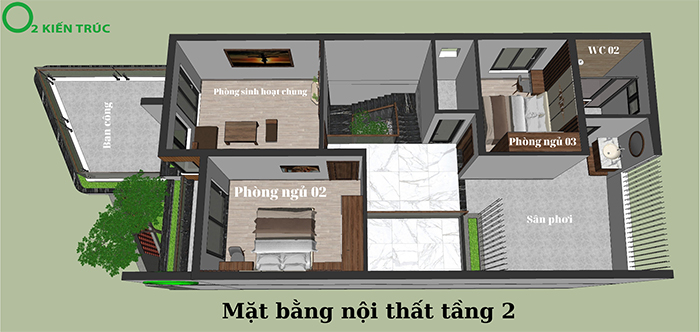 Mẫu nhà 2 tầng đẹp