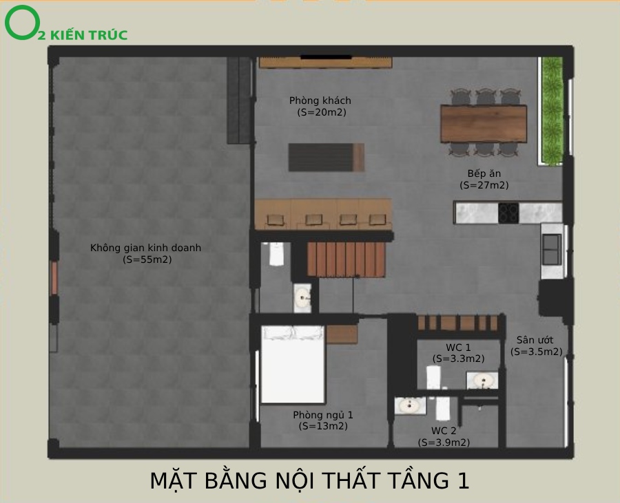 Nhà 3 tầng 