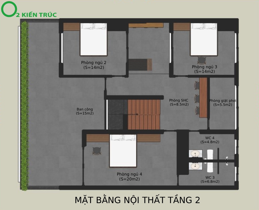 Nhà 3 tầng 