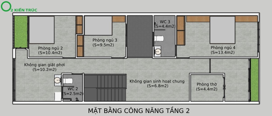 Nhà khung thép 2 tầng tại Hà Tĩnh