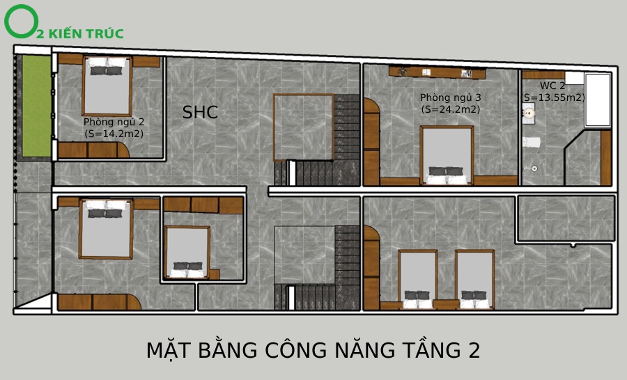 Biệt thự 3 tầng 
