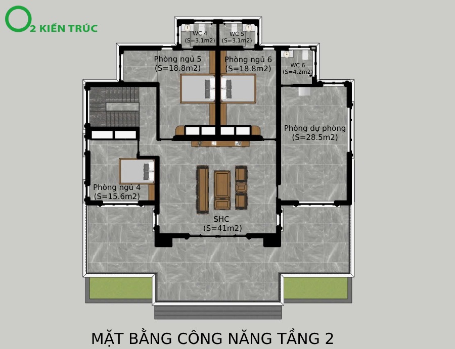 Nhà biệt thự 2 tầng 