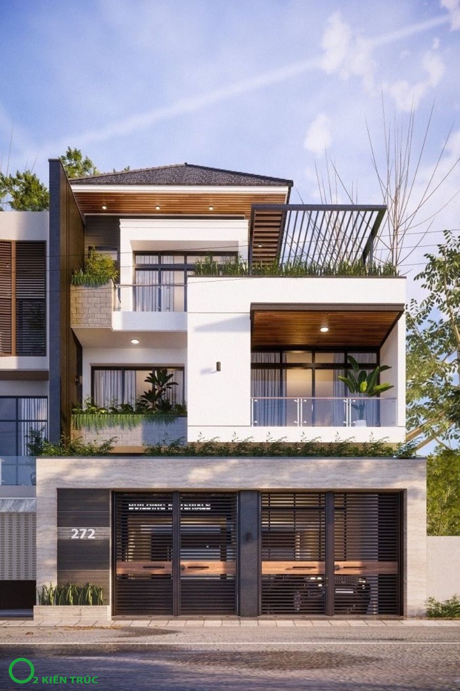 Kiến trúc kết hợp truyền thống và hiện đại